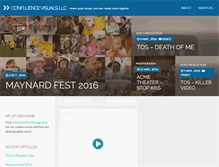 Tablet Screenshot of confluencevisuals.com